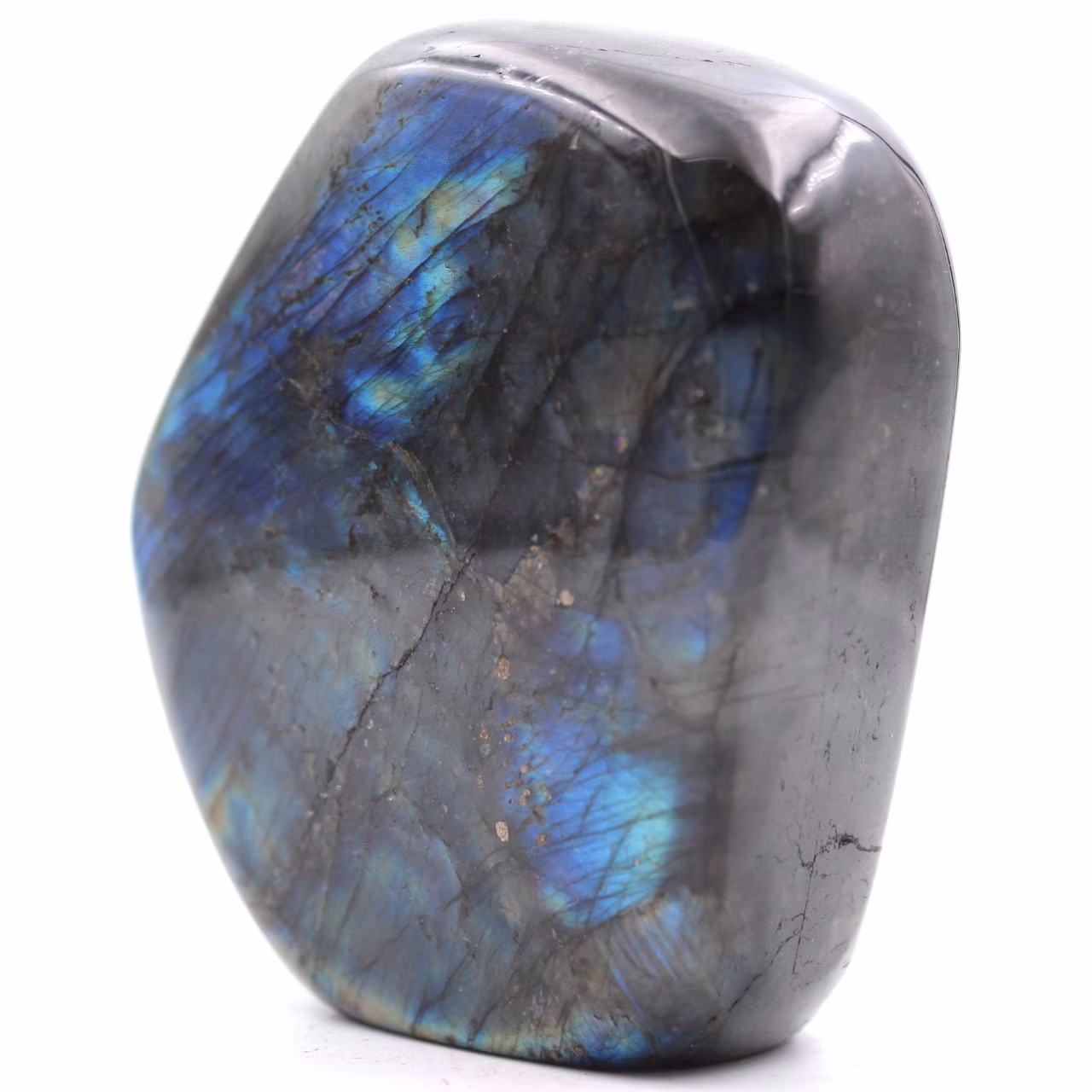 Labradorite stone block for decoration and collection
