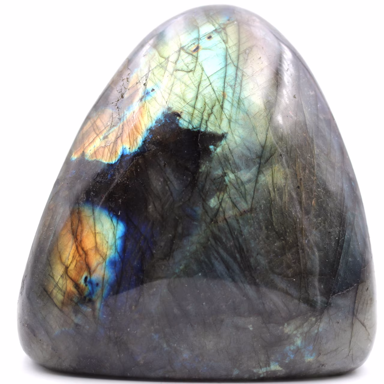 Labradorite stone block for decoration and collection