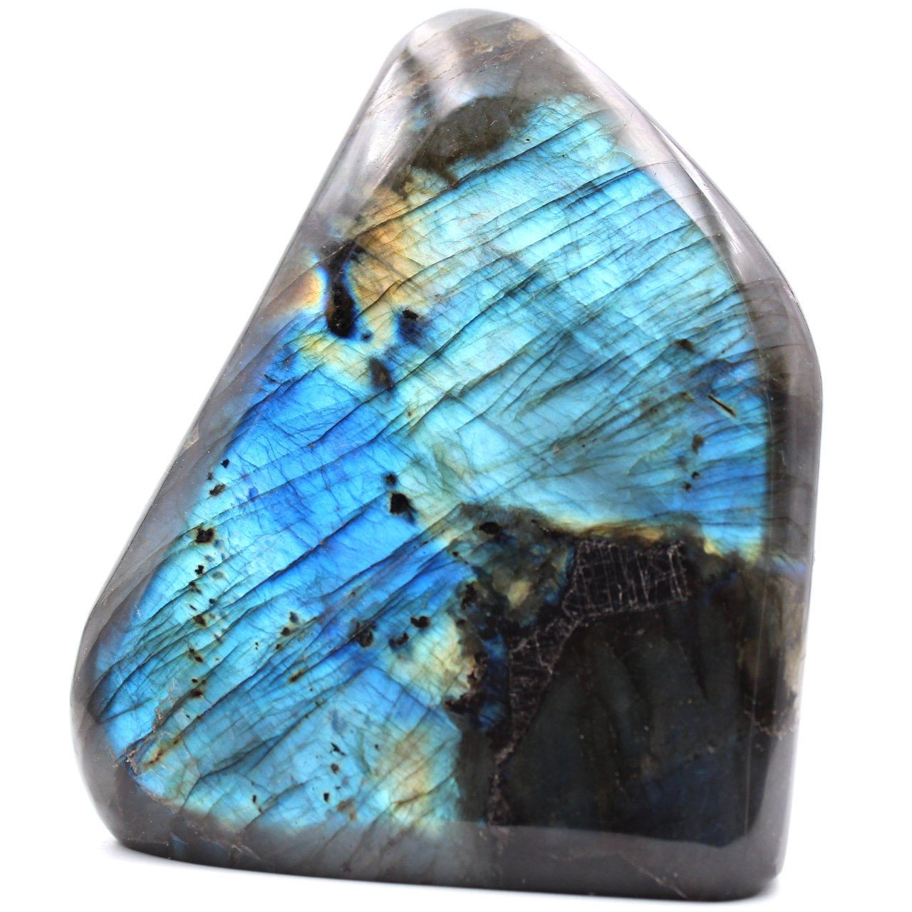 Labradorite stone block for decoration and collection