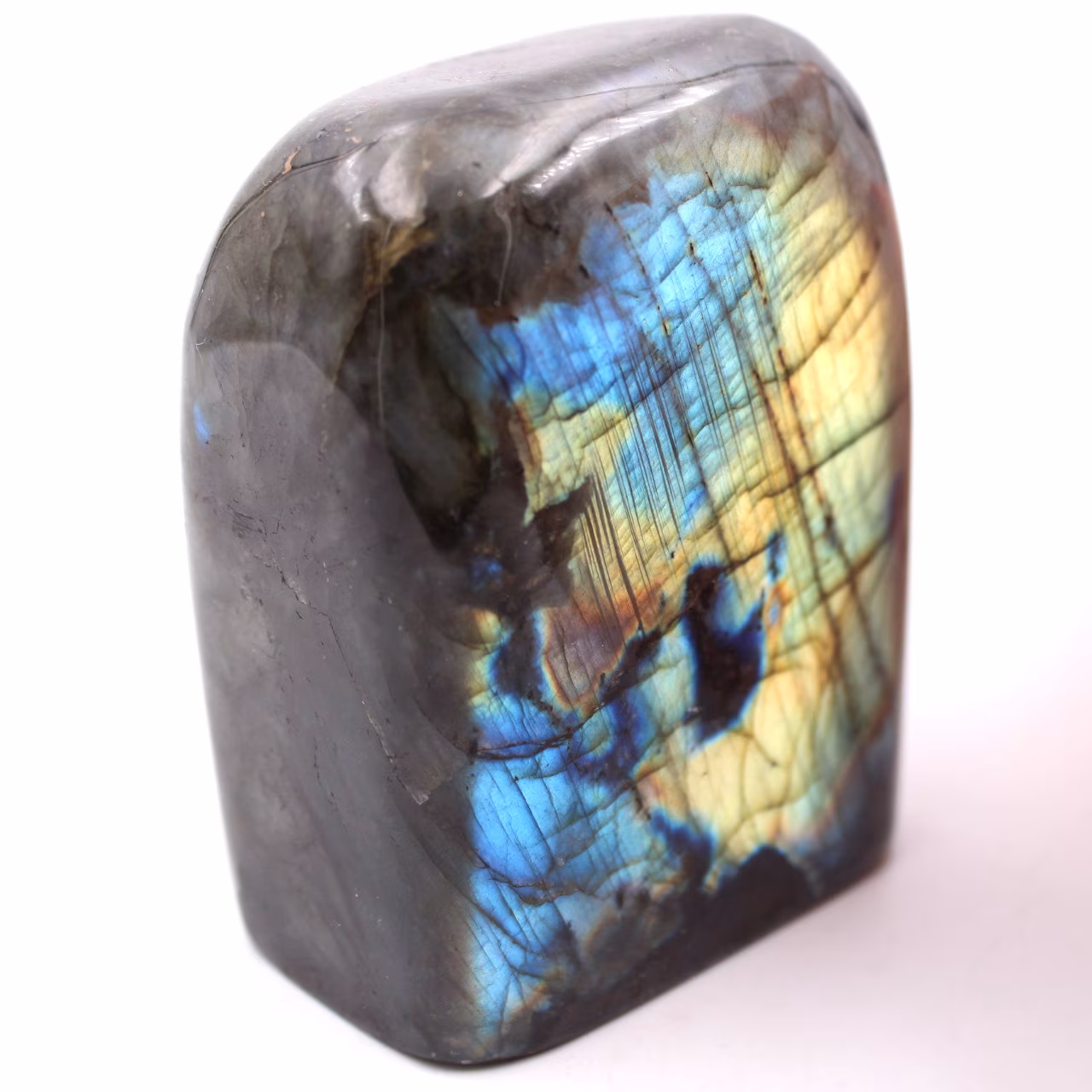Labradorite stone block for decoration and collection