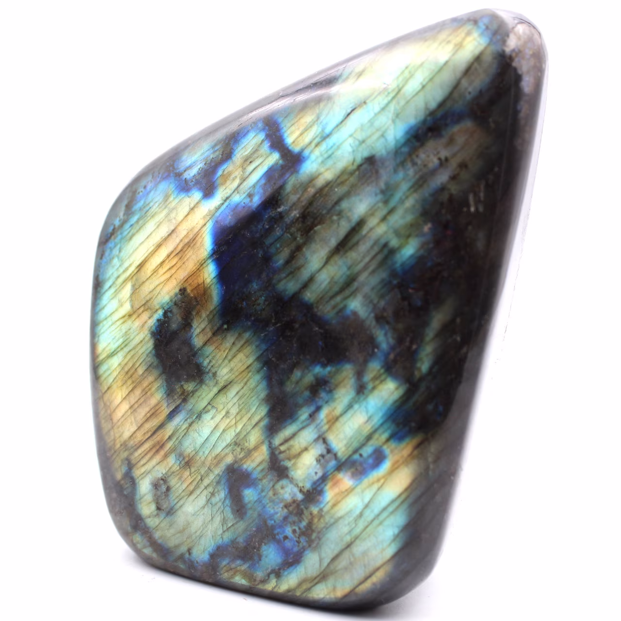 Labradorite stone block for decoration and collection