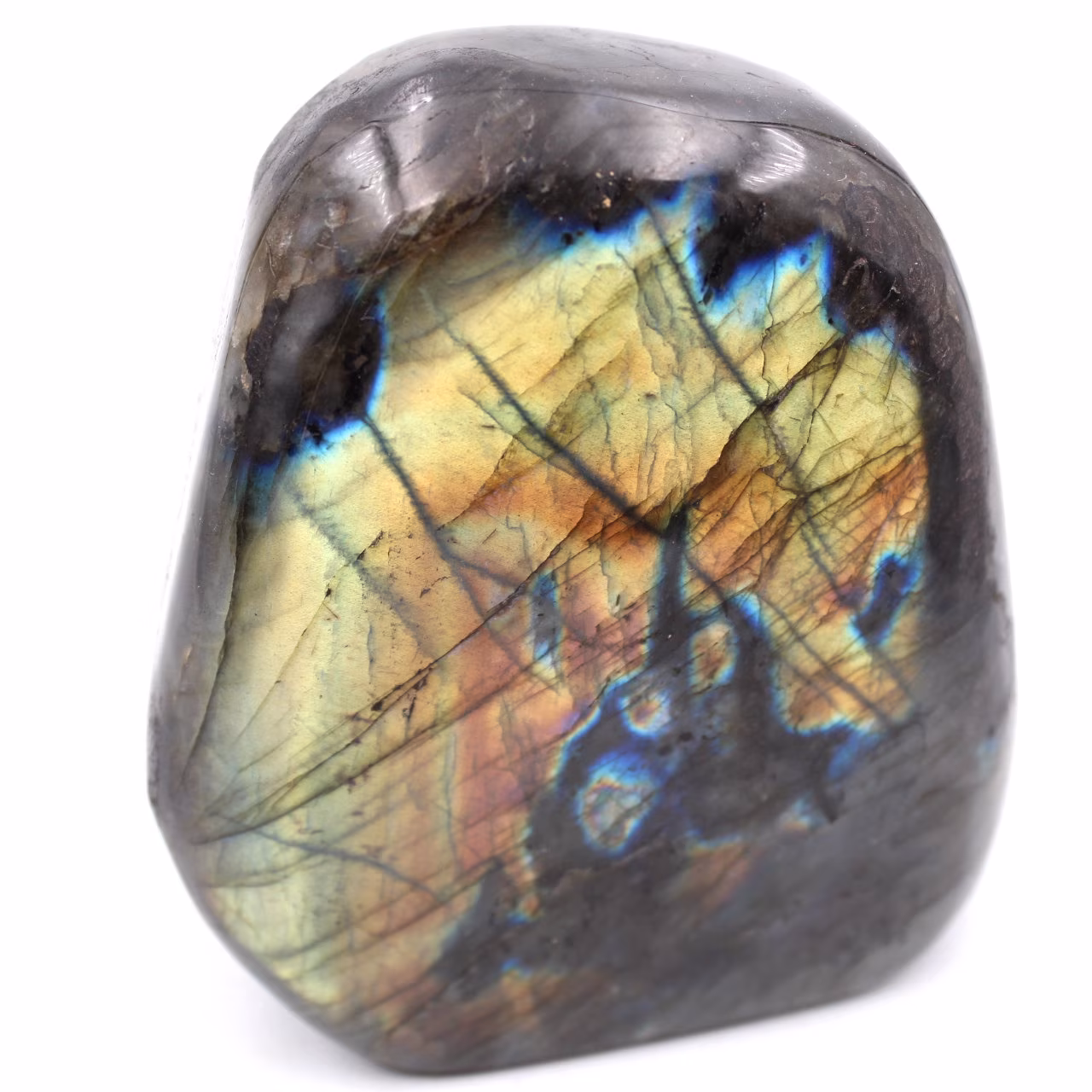 Labradorite stone block for decoration and collection