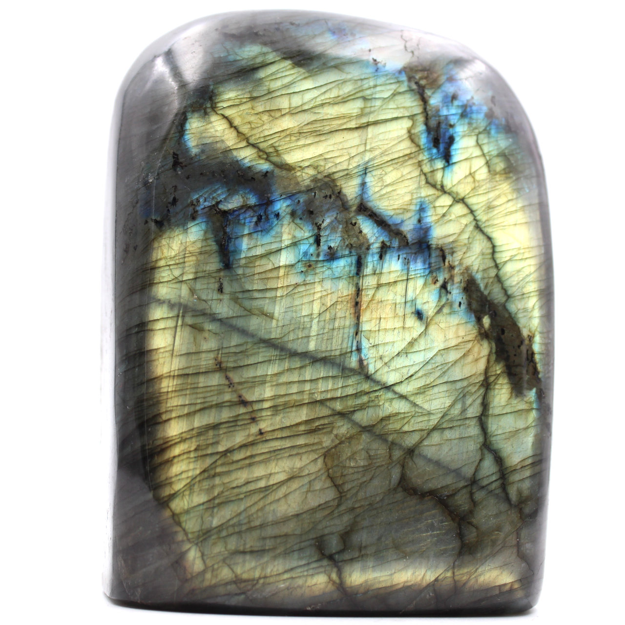 Labradorite stone block for decoration and collection
