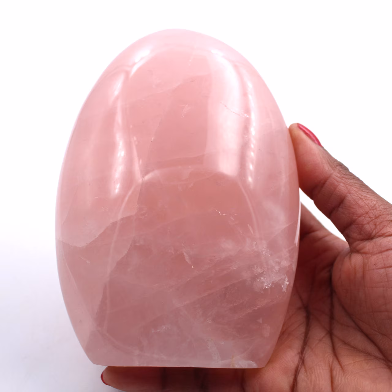 Free form of red rose quartz