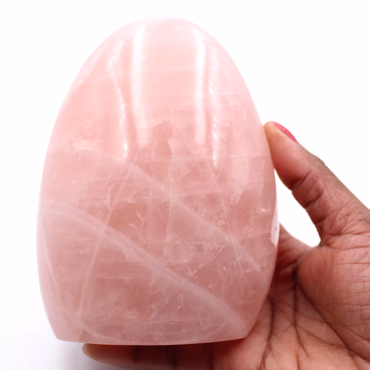 Free form of red rose quartz