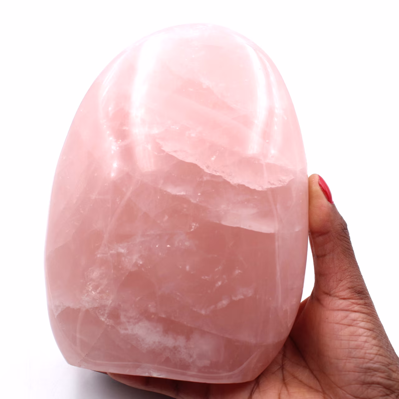 Free form of red rose quartz