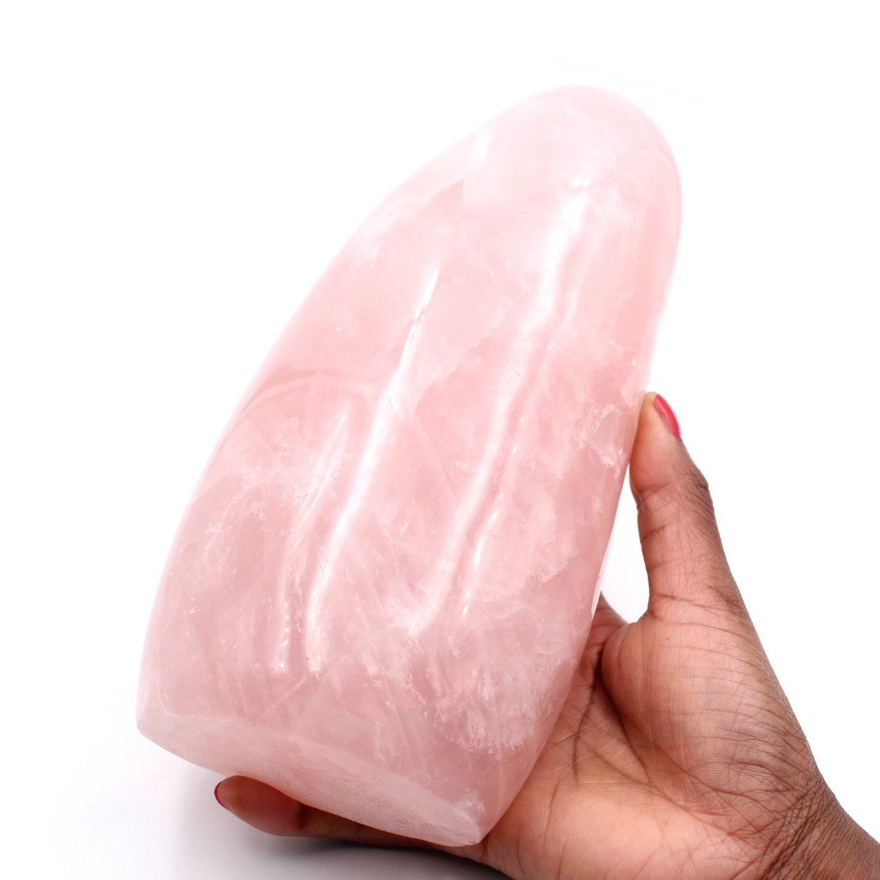 Free form of red rose quartz