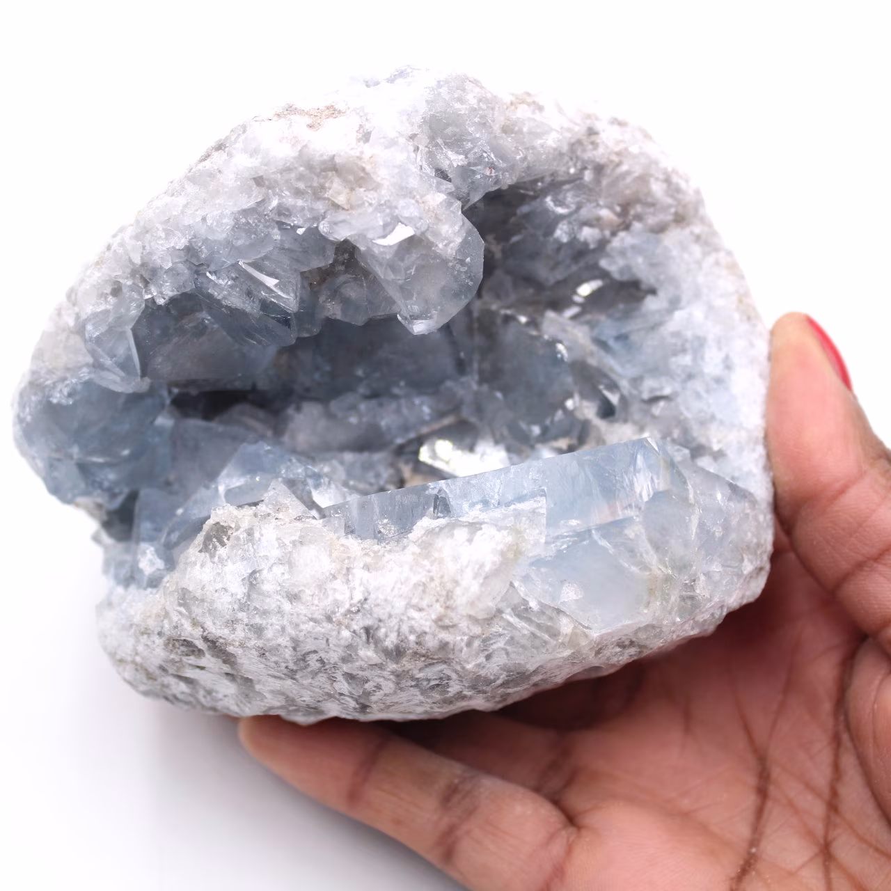 Celestite crystals