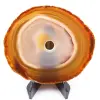 Polished and pierced agate from Brazil - 0