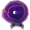 Polished and pierced agate from Brazil - 0