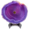 Polished and pierced agate from Brazil - 0
