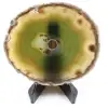 Polished and pierced agate from Brazil - 0