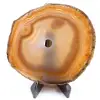 Polished and pierced agate from Brazil - 0