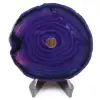 Polished and pierced agate from Brazil - 0