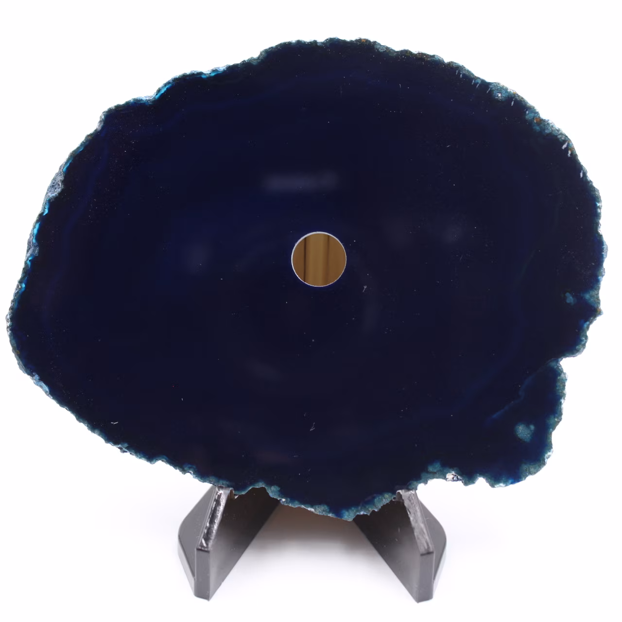 Polished and pierced agate from Brazil