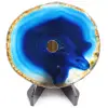 Polished and pierced agate from Brazil - 0