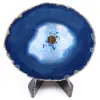 Polished and pierced agate from Brazil - 0