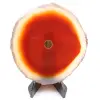 Polished and pierced agate from Brazil - 0