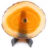 Polished and pierced agate from Brazil - 0