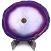 Polished and pierced agate from Brazil - 0