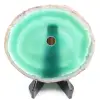 Polished and pierced agate from Brazil - 0
