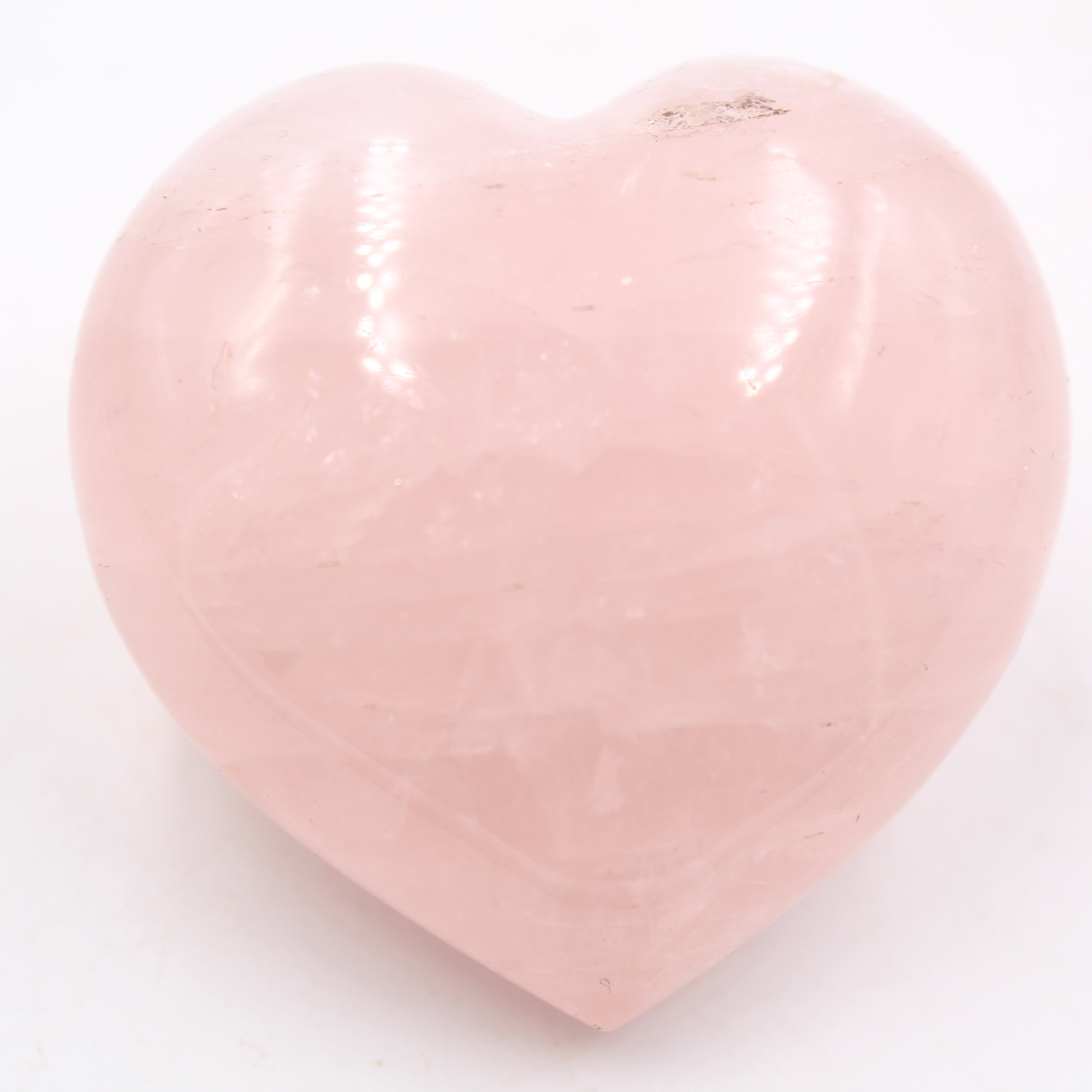 Rose quartz heart