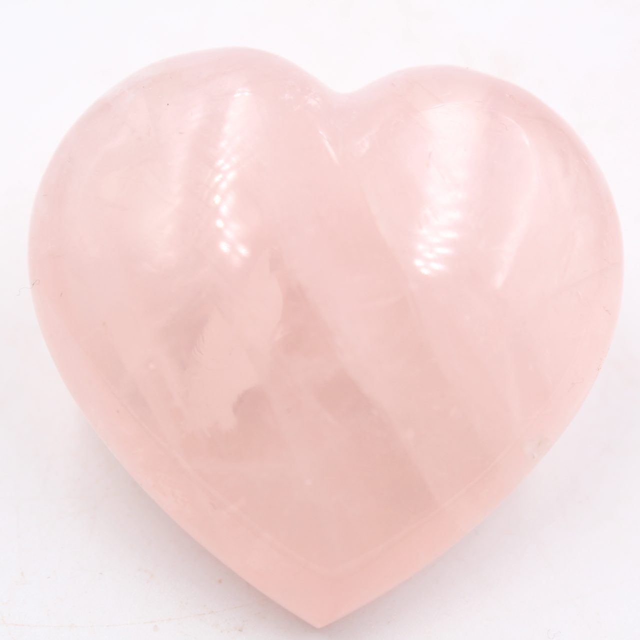 Rose quartz heart