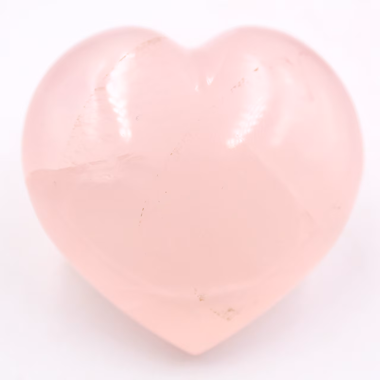 Rose quartz heart