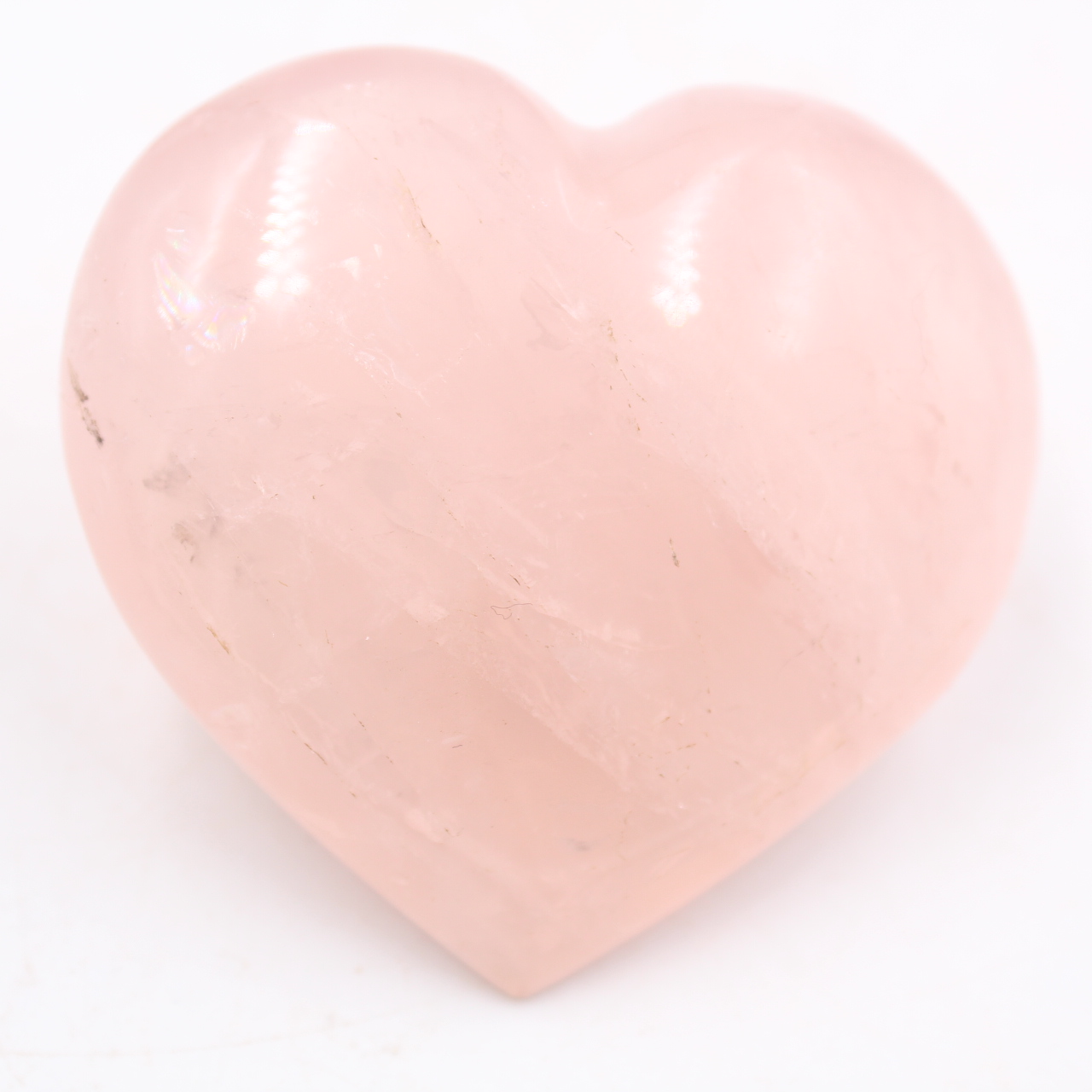 Rose quartz heart