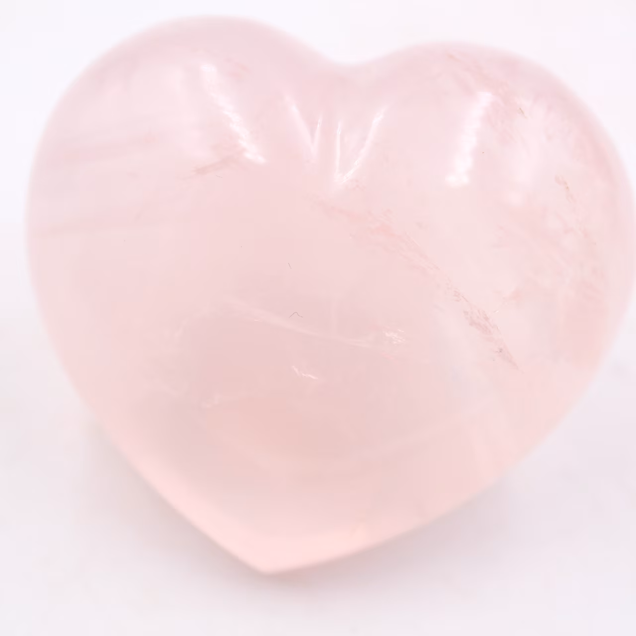 Rose quartz heart