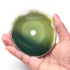 Polished and pierced agate from Brazil - 0