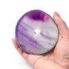 Polished and pierced agate from Brazil - 0
