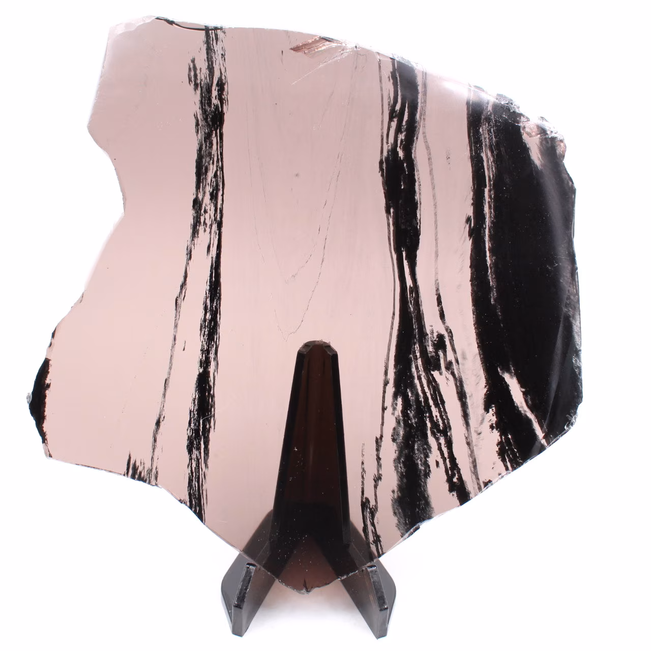 Slice of smoked obsidian