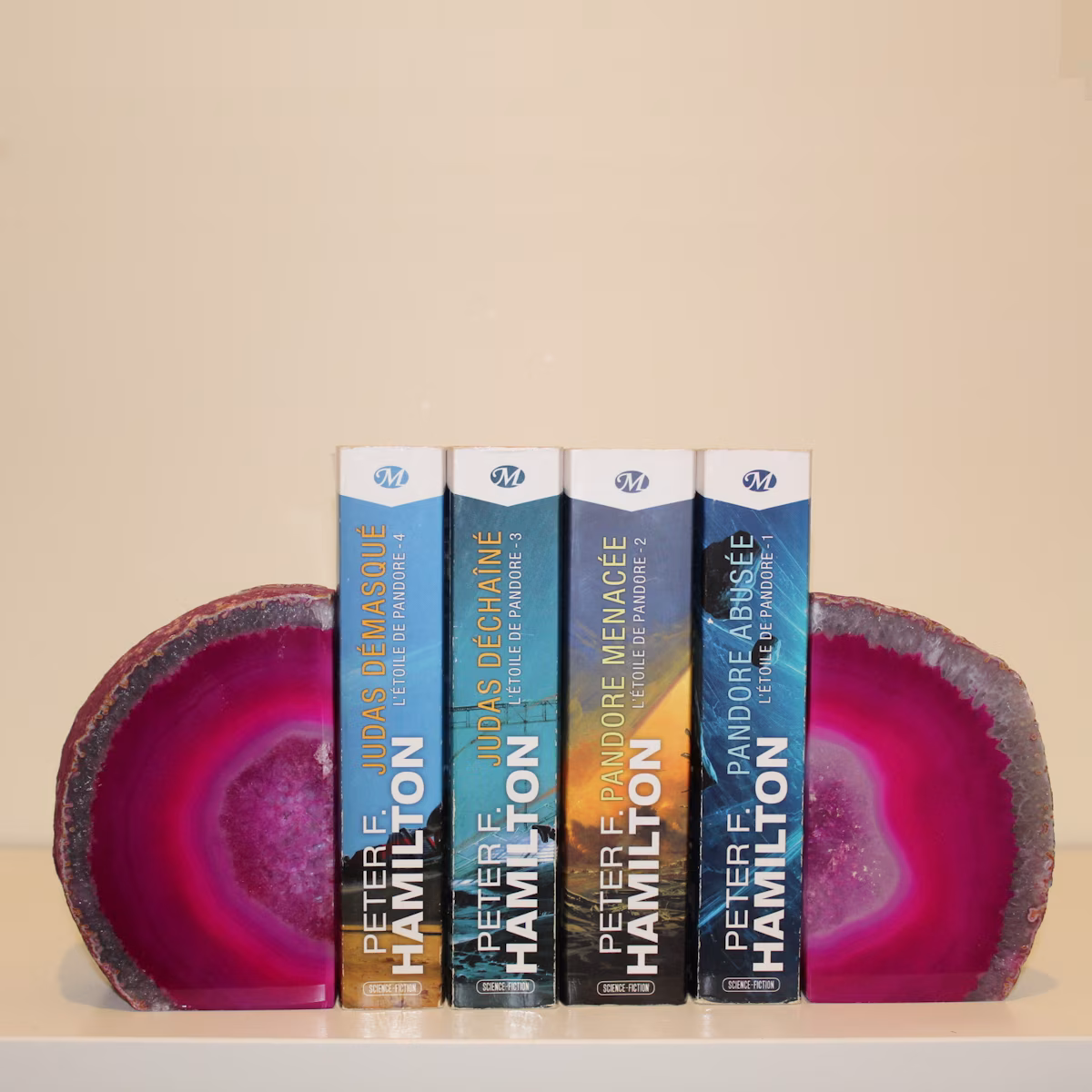 Agate bookends 2 pieces