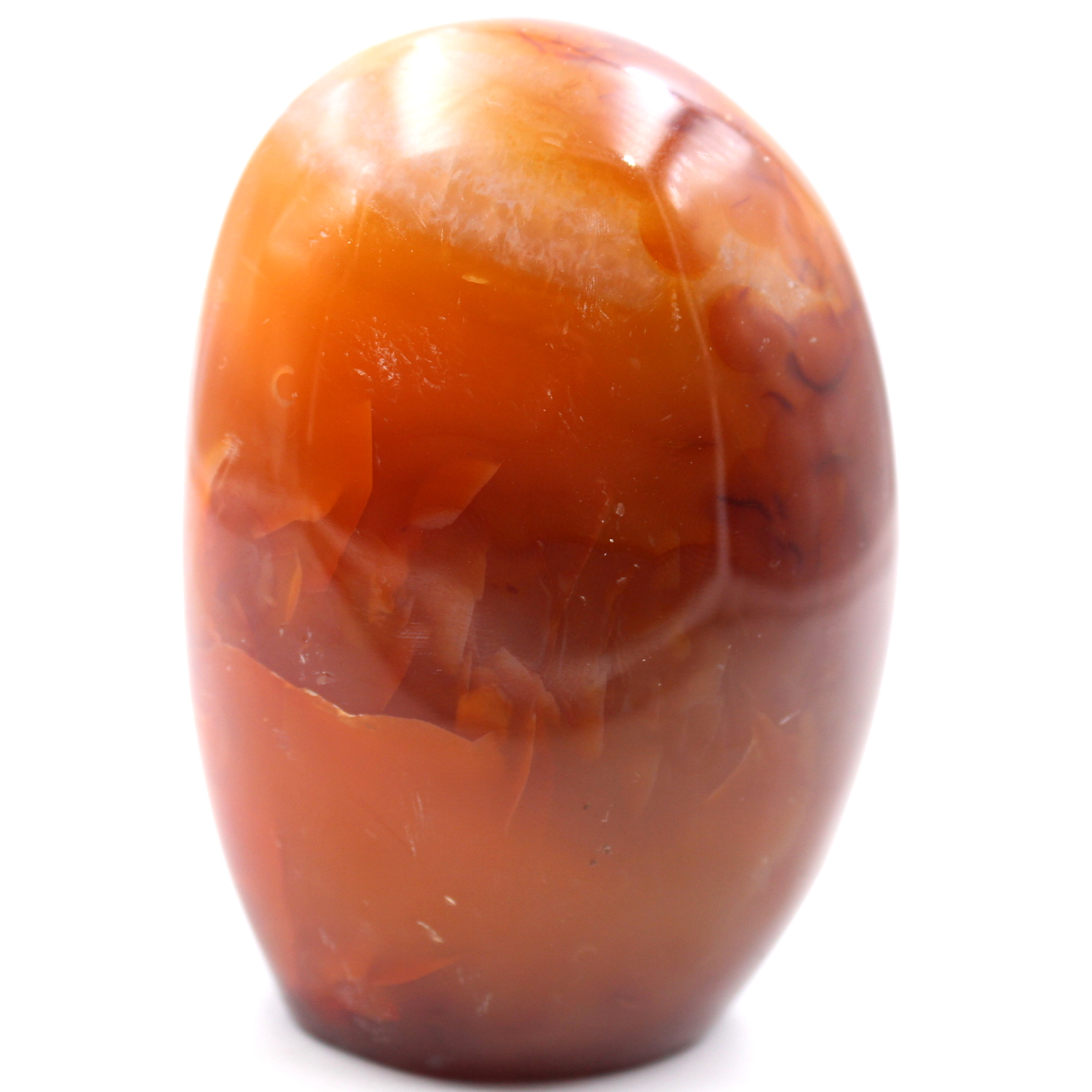 Fully Polished Freeform Carnelian Stone