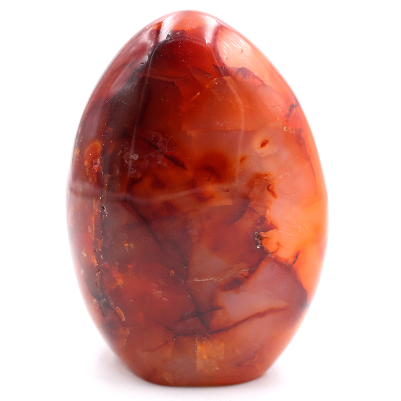 Fully Polished Freeform Carnelian Stone