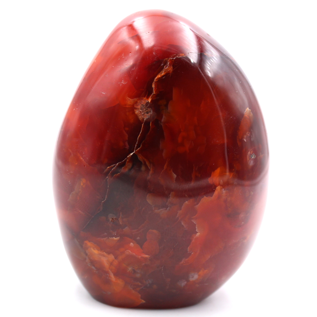 Fully Polished Freeform Carnelian Stone