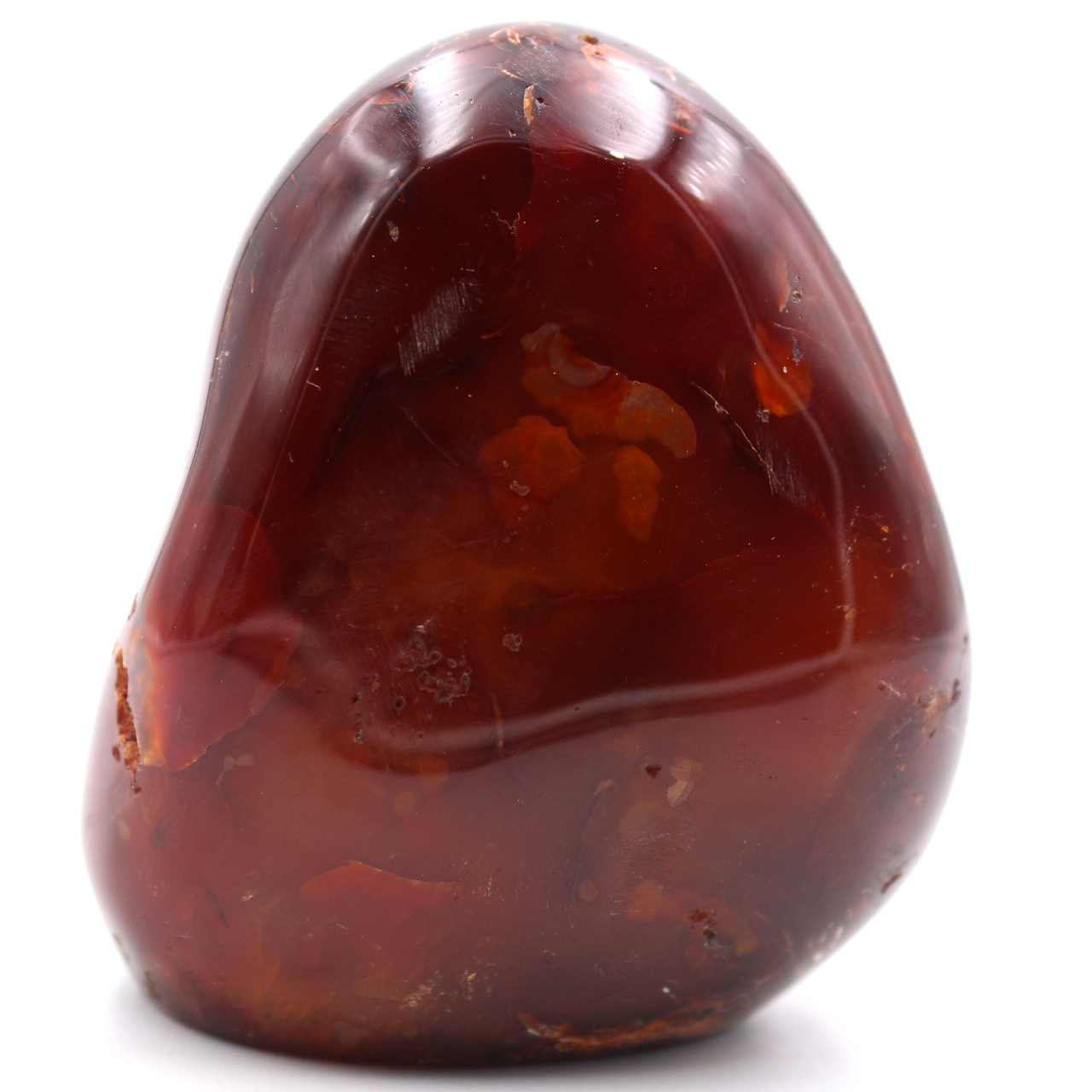 Fully Polished Freeform Carnelian Stone