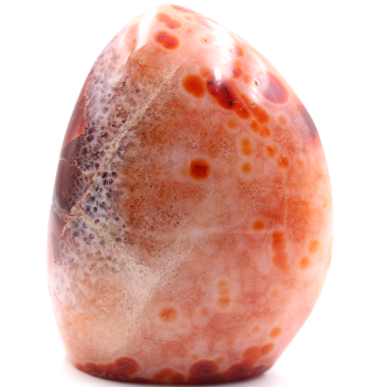 Fully Polished Freeform Carnelian Stone