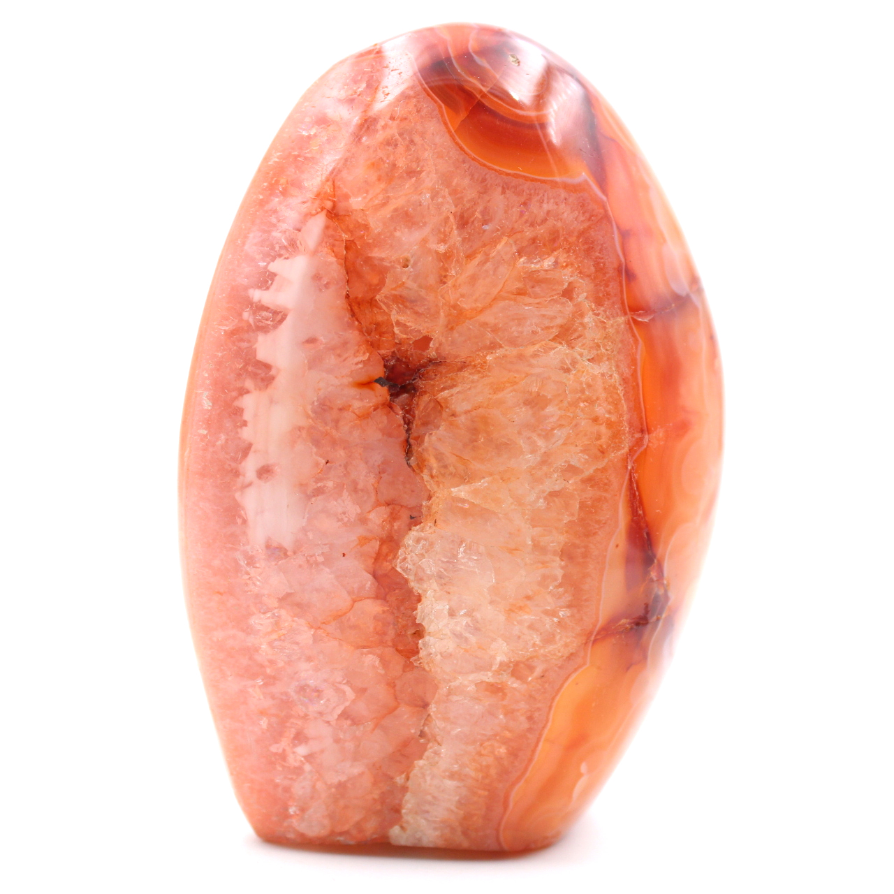 Fully Polished Freeform Carnelian Stone