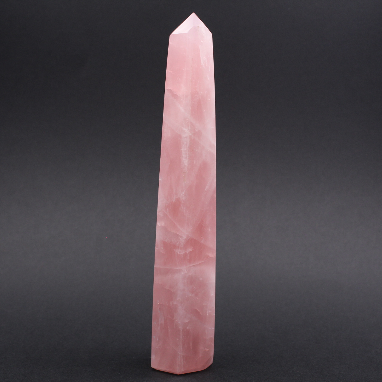 Rose quartz prism