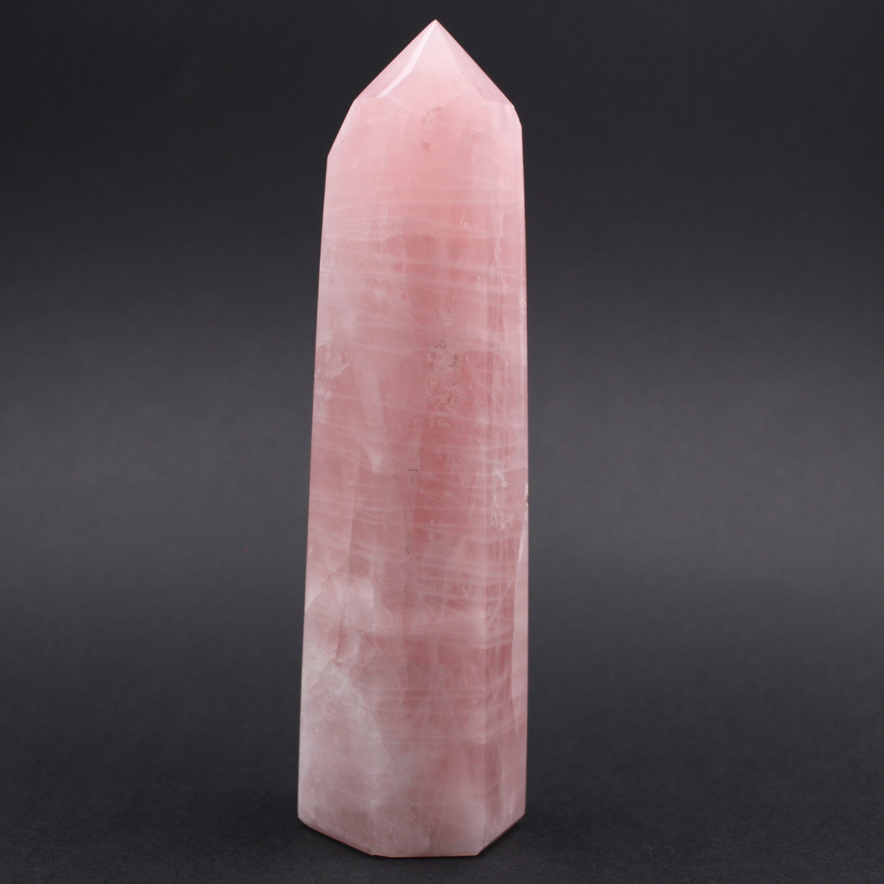 Rose quartz prism