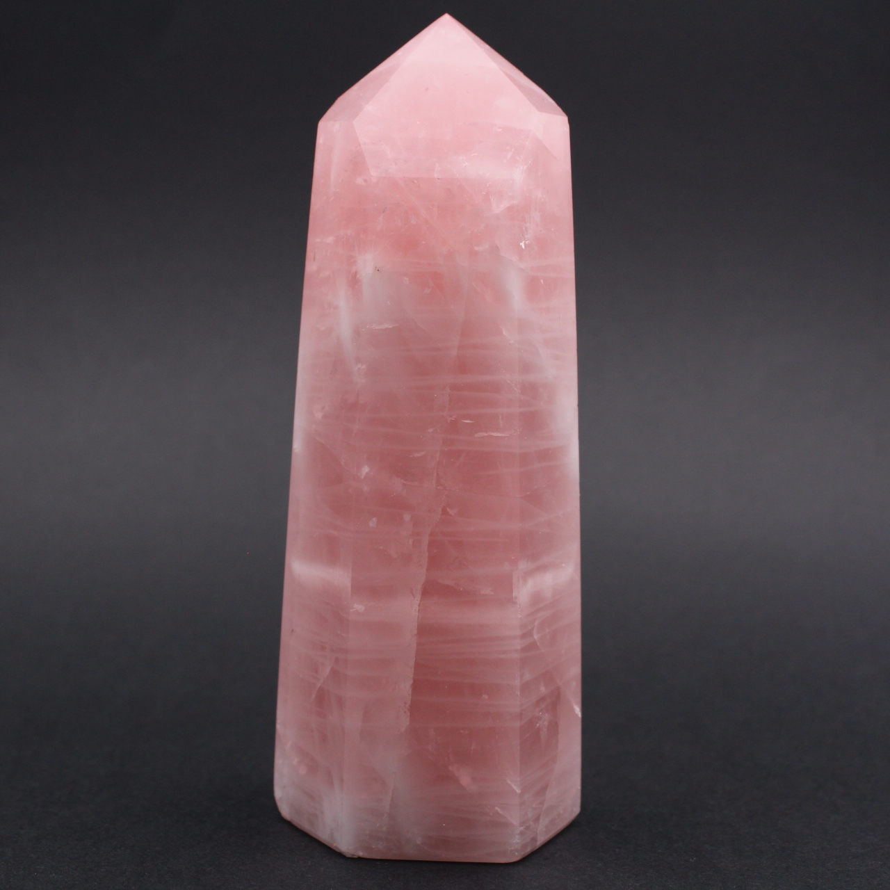 Rose quartz prism