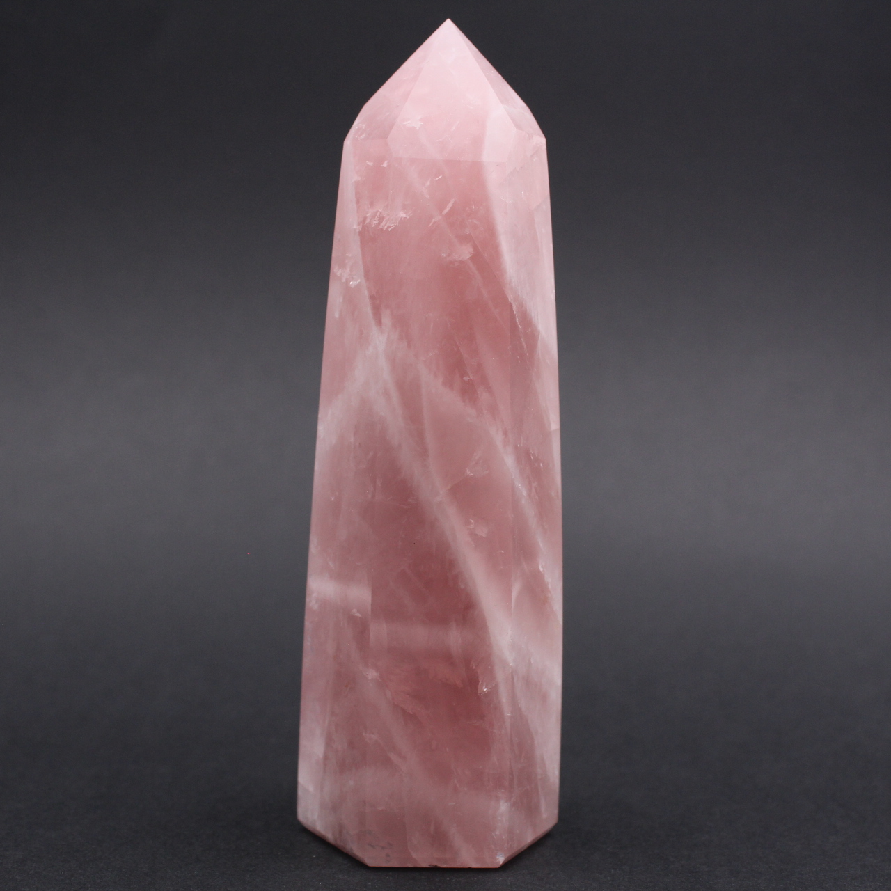 Rose quartz prism