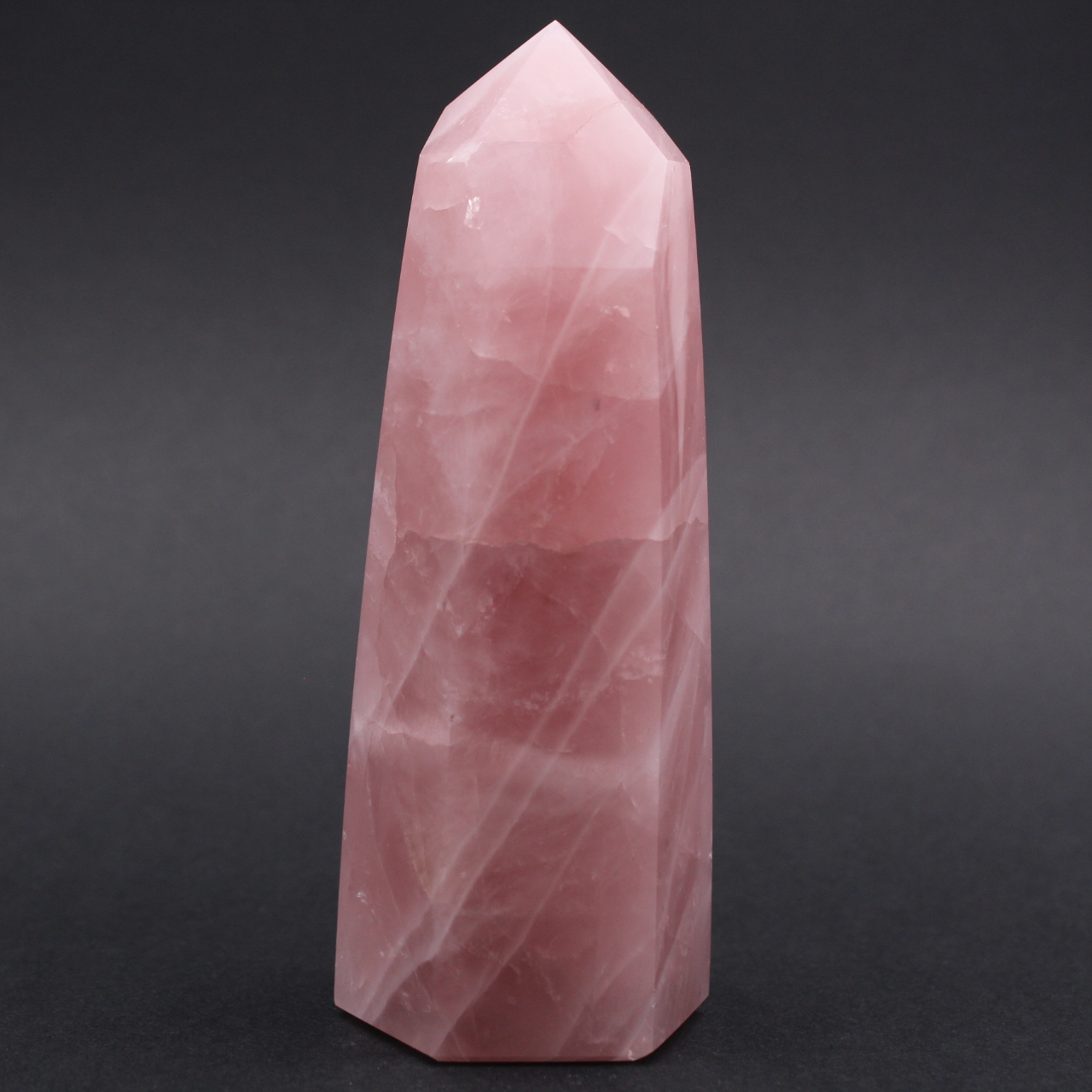 Rose quartz prism