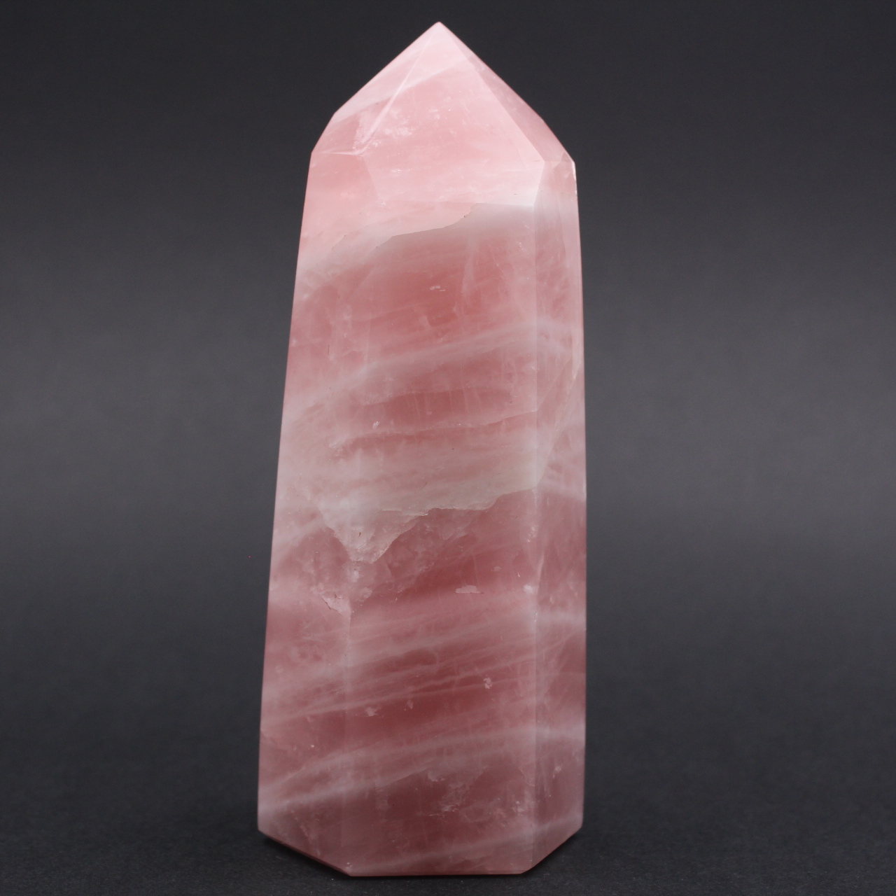 Rose quartz prism