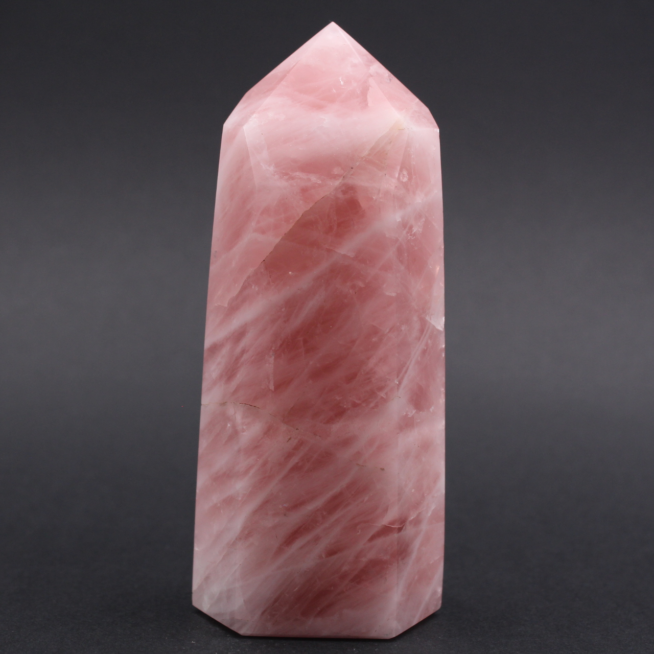 Rose quartz prism