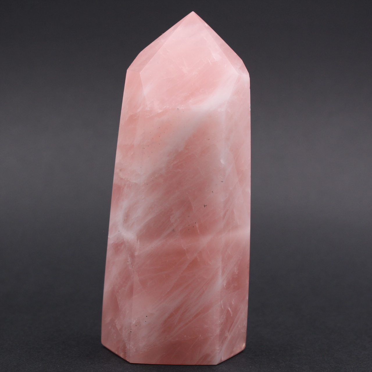 Rose quartz prism