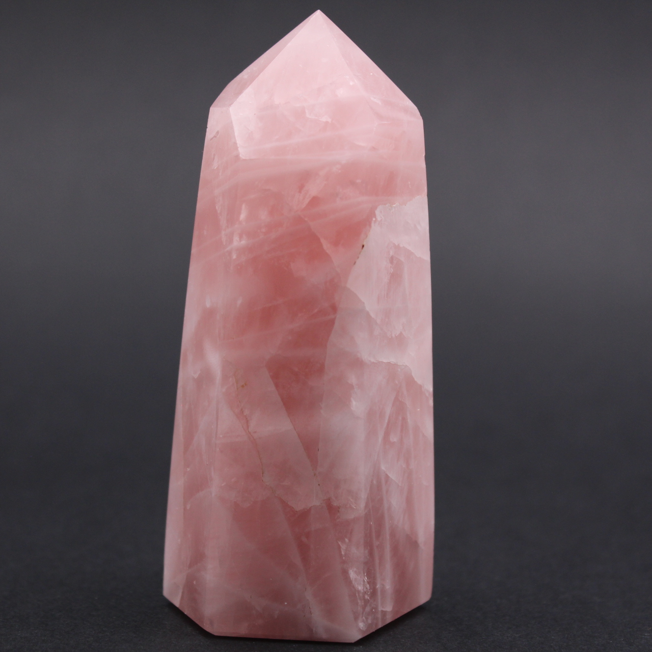 Rose quartz prism