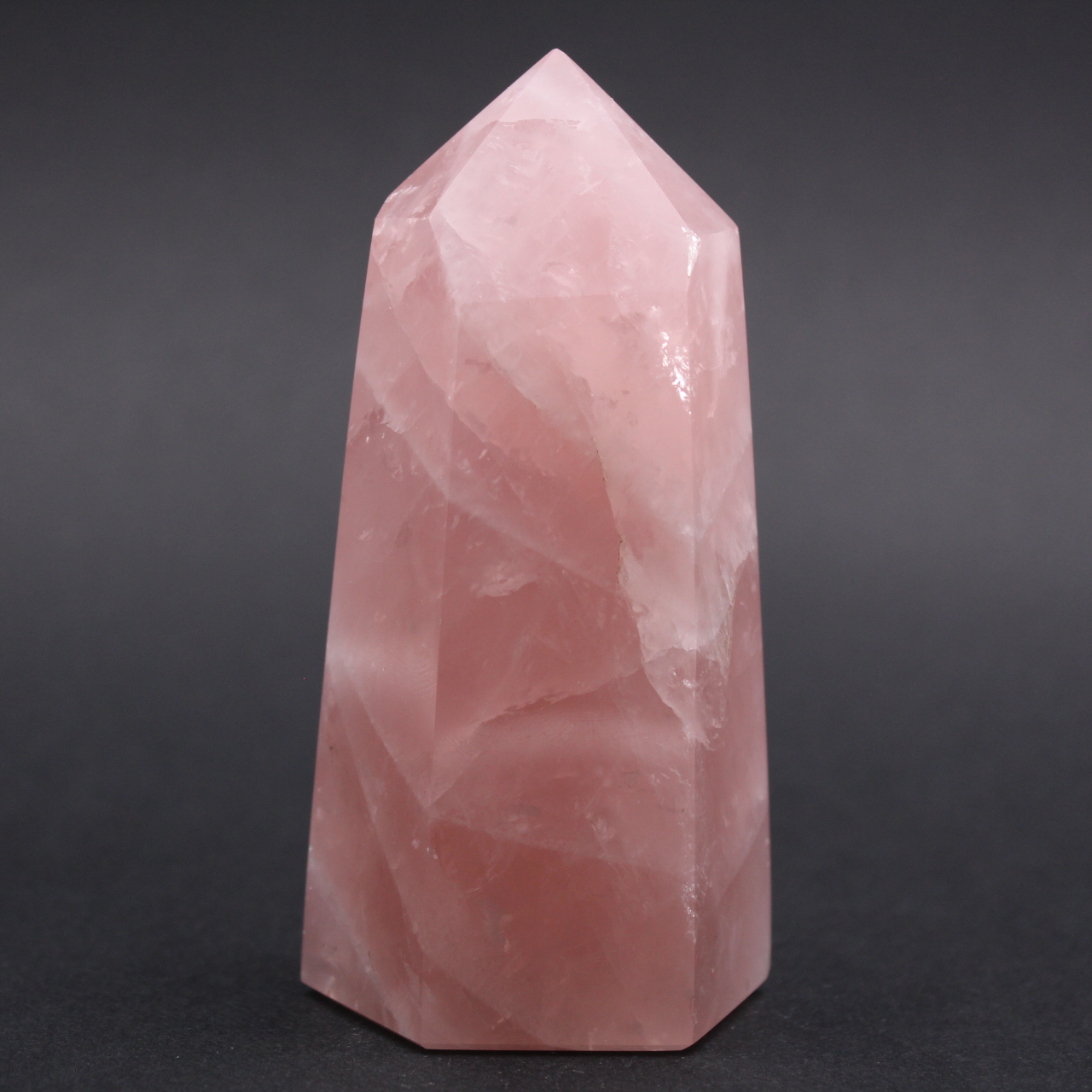 Rose quartz prism